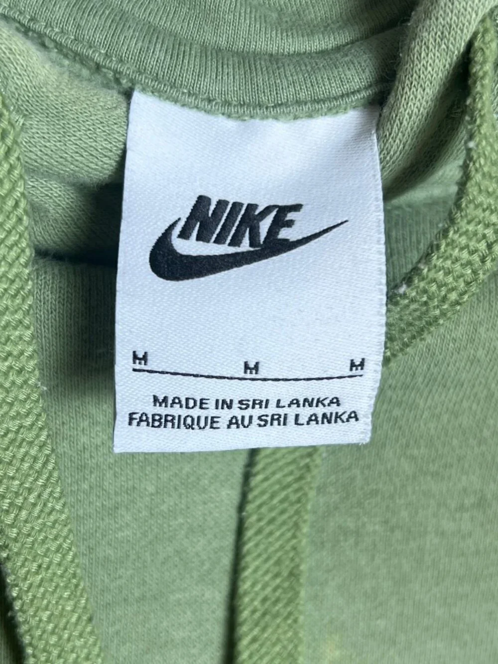 Nike‎ Club Fleece Hoodie Sage Green Embroidered Minimalist